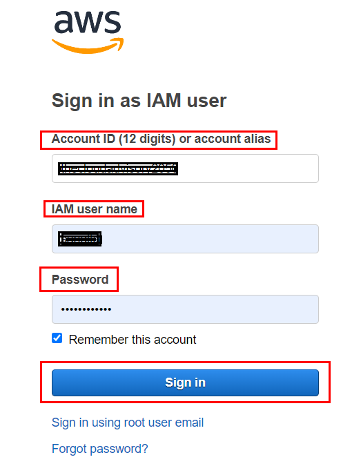 AWS Console Login